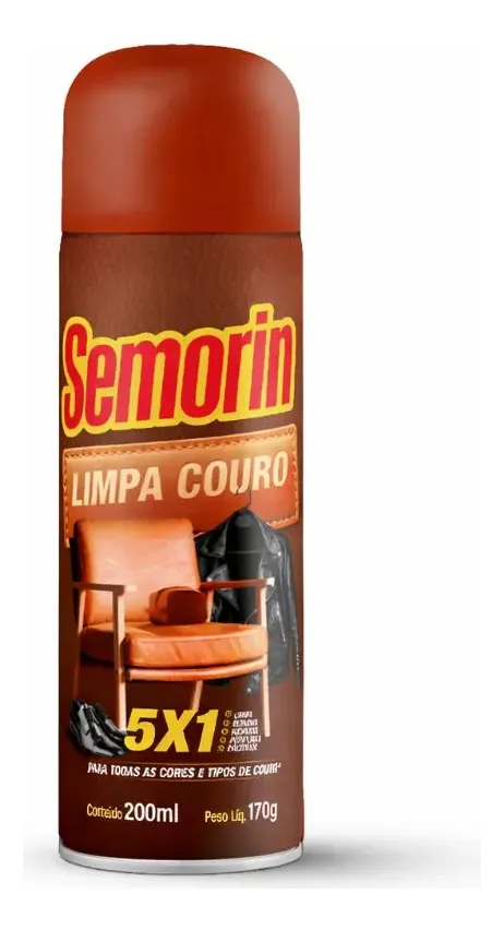 Limpa Couro 5x1 Semorin Perfuma, Hidratação E Proteção 200ml