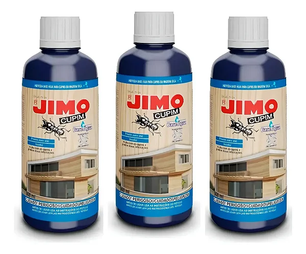 Cupinicida Jimo Cupim A Base Água Pronto Uso - 3un - 900ml