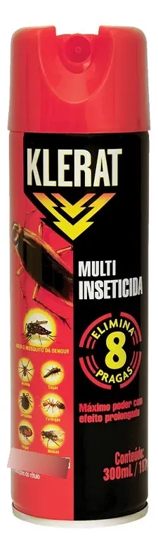 Klerat Spray Traças Barata Mosca Mosquito E Escorpião 300ml