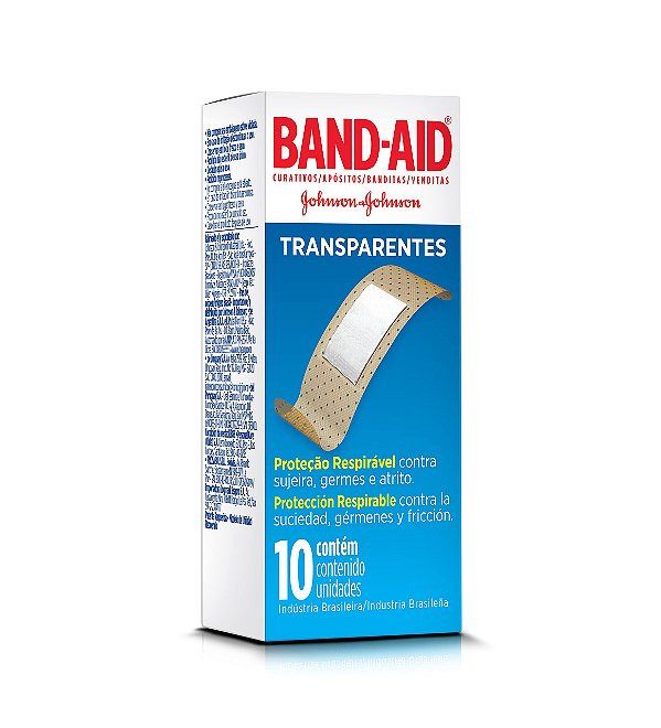 Curativos Transparente com 10 unidades Johnson & Johnson