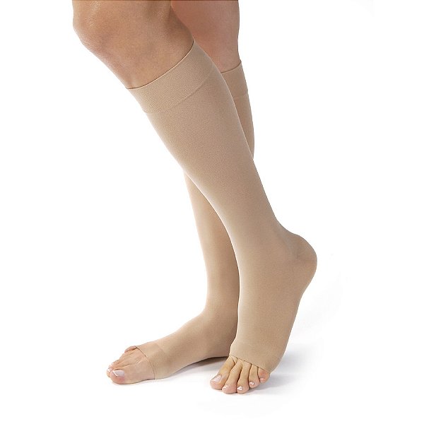 Meia de Compressão 3/4 Opaque 20-30mmhg Ponteira Aberta JOBST