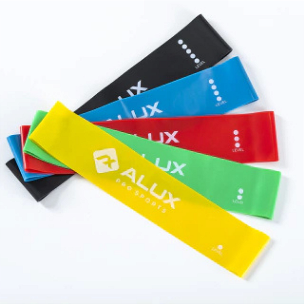 Kit 5 Mini Band Elástico Alux Fitness