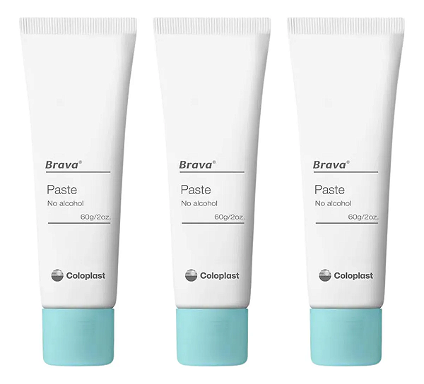 Brava pasta Coloplast para Estomia 60g kit 3 Unidades
