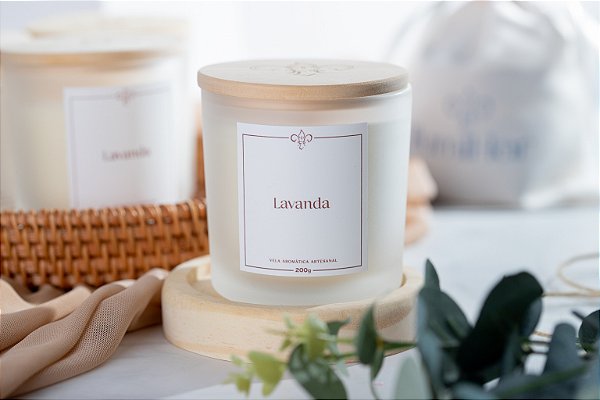 Vela Clássica Lavanda