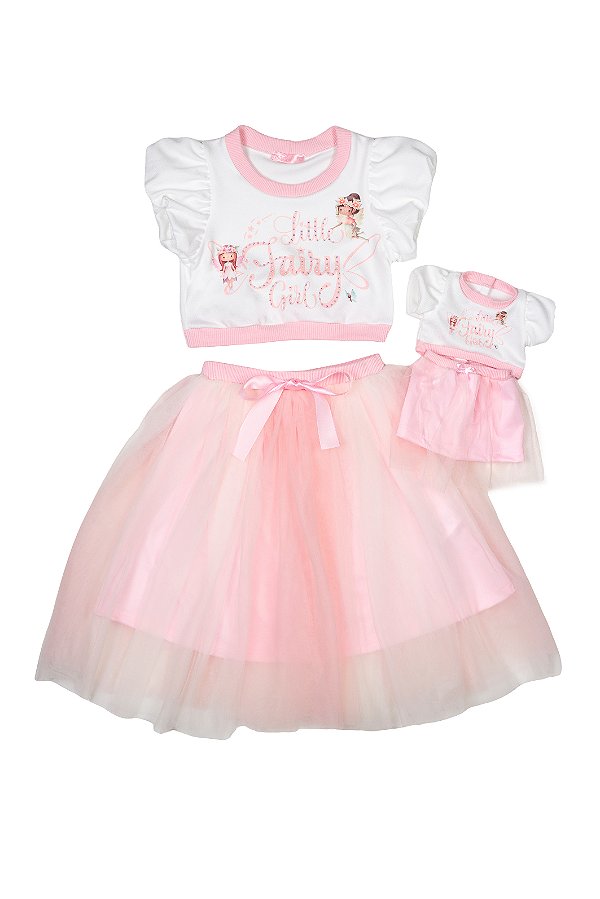 Conjunto fadas tutu midi