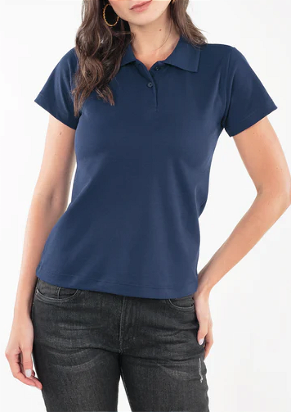 Baby Look Polo Lisa Varias Cores