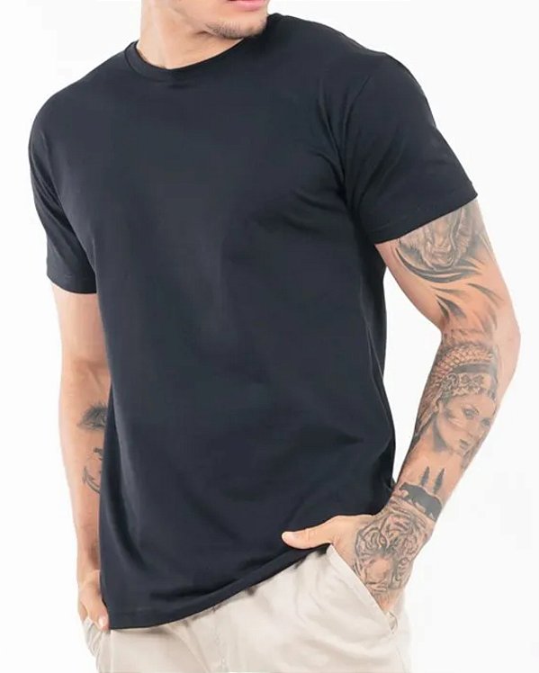 Camiseta de Algodão Lisa