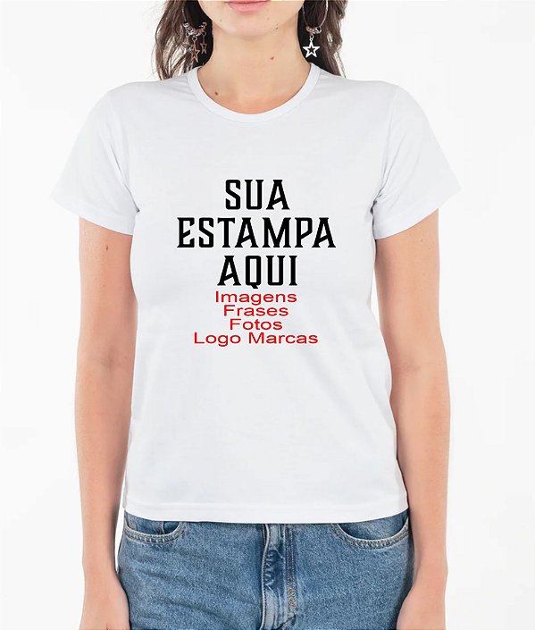 Baby Look de Poliéster Personalizada