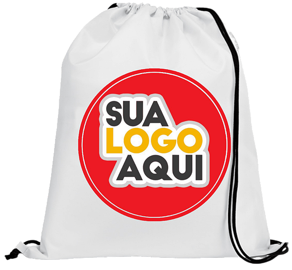 mochila sacola 30x40 fundo preto