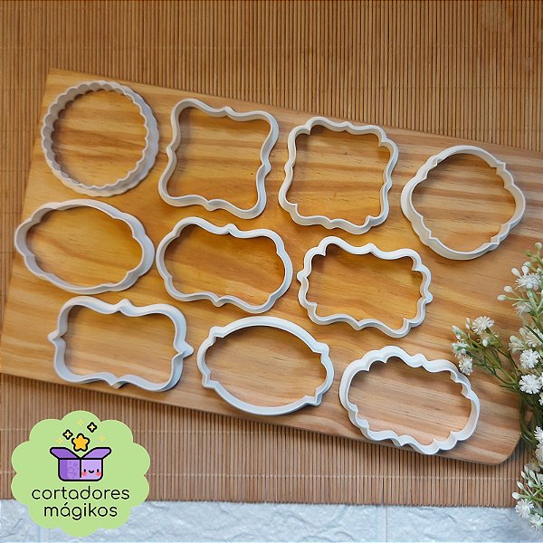 Cortadores formato molduras - Kit com 10 modelos