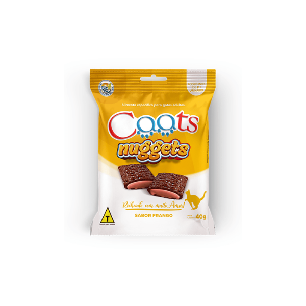 Nuggets Caats para Gatos, 40g - Sabor Frango