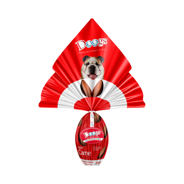 Ovo de Páscoa Doogs para cães, 200g - Sabor Carne