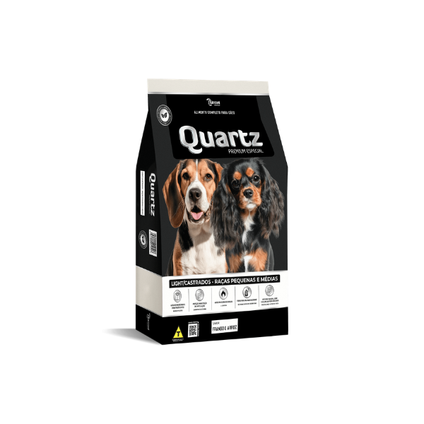 Ração Quartz Light/Castrados Pequenas e Médias 10,1kg