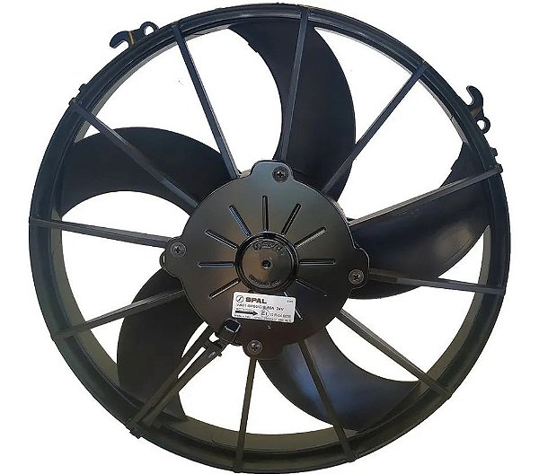 ELETROVENTILADOR SPAL 12" VA01-BP50/C-B55A 24V ASPIRANTE 5 PAS 6.500h