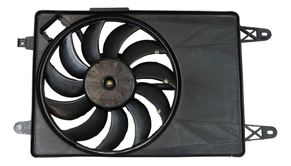 ELETROVENTILADOR GMV PARA RADIADOR FORD ECOSPORT / FIESTA 2003>2013 MOTOR 1.0/1.6/2.0 16V COM AR CONDICIONADO