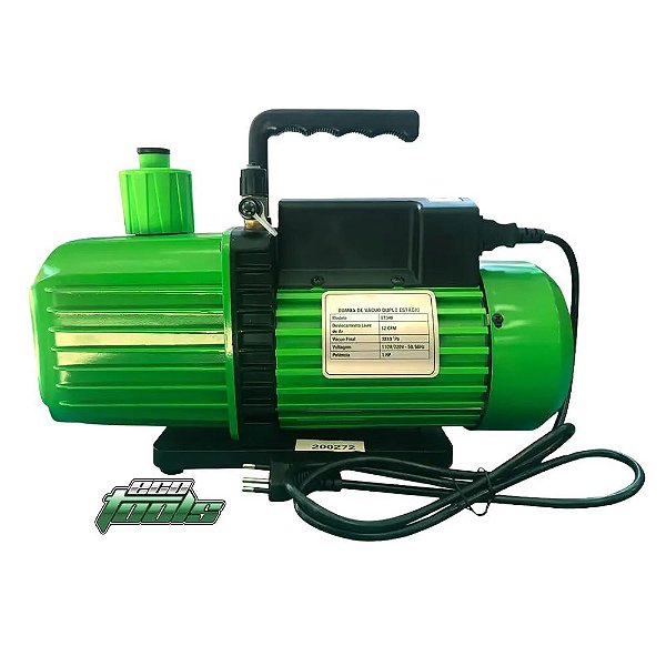BOMBA VÁCUO 12CFM BIVOLT 110V-220V DUPLO ESTÁGIO ECOTOOLS ET340