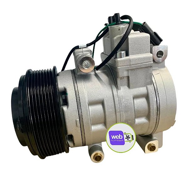 COMPRESSOR VW CONSTELLATION 17.320 - 19.329 - DKS-15D POLIA 8PK 24V SAÍDAS NA VERTICAL