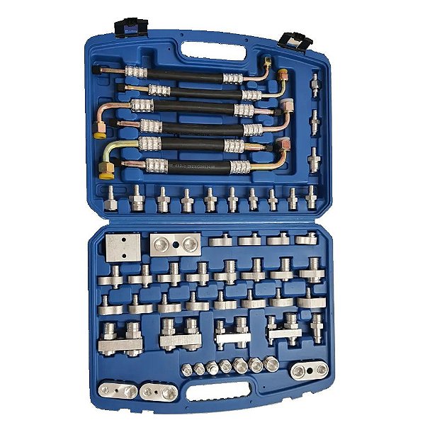 KIT FERRAMENTAS PARA TESTE DE VAZAMENTO COM MANGUEIRAS 56 PEÇAS