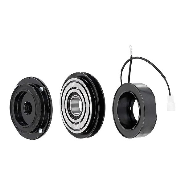 CONJUNTO DE EMBREAGEM COMPRESSOR 6P148 / 10P15 1A 12V TRATOR VALTRA BH180/ VW SANTANA