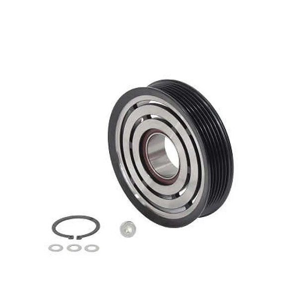 POLIA  COM ROLAMENTO COMPRESSOR MAHLE JEEP RENEGADE - COMPASS - FIAT TORO - ARGO - VW UP  - GOL 3 CIL  ACPX 20 000P