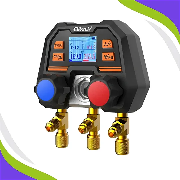 MANIFOLD DIGITAL 2 VIAS - BLUETOOTH ELITECH MS-100 PLUS