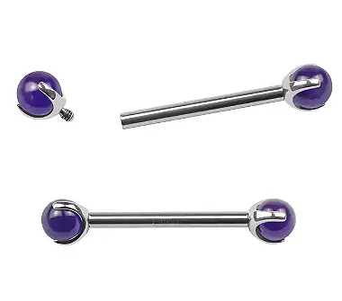 Barbell Reto Pedras Cravejadas