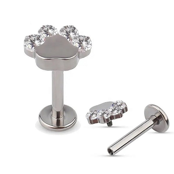 Labret Patinha com Zircônias