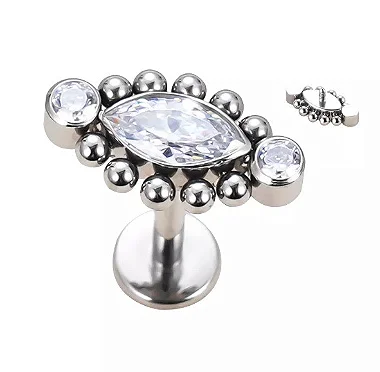 Labret Navete e Bolinhas