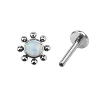 Labret Sol Opala e Bolinhas