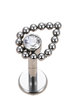 Labret Gota Bolinhas e Zircônia
