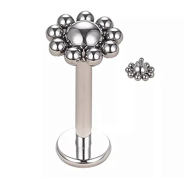 Labret Flor Bolinhas