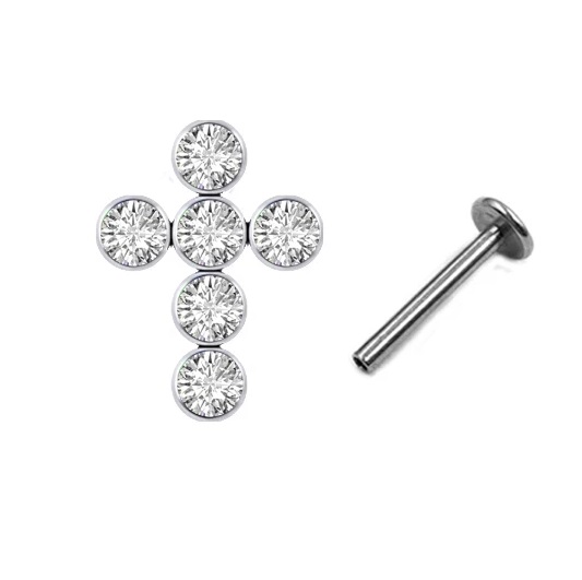 Cruz Zircônias Boleadas (Promoção)