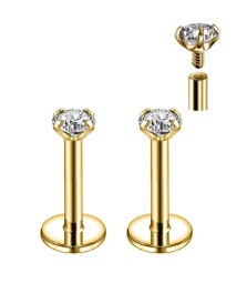 Ponto de Luz Cravejado PVD Gold