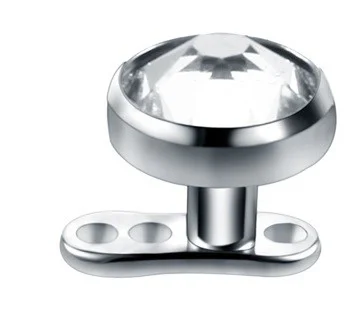 Dermal Cristal Boleado Branco (rosca de 0.9mm)