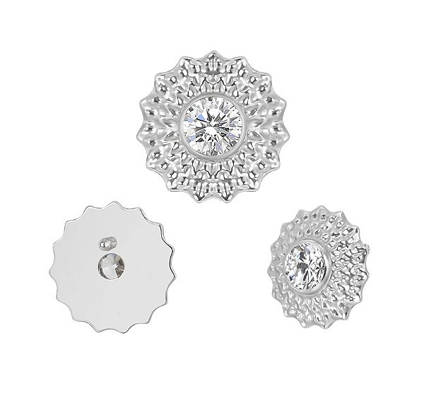 Labret Ornamental com Zircônia