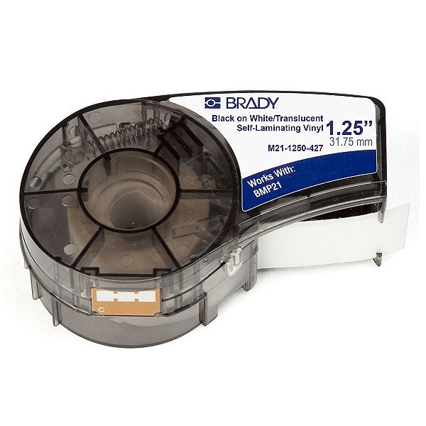 ETIQUETA ADESIVA BMP21 VINIL AUTOLAMINAVEL 1.250'' X 14'' (31,75MM X 4,2M) R.M21-1250-427 - BRADY
