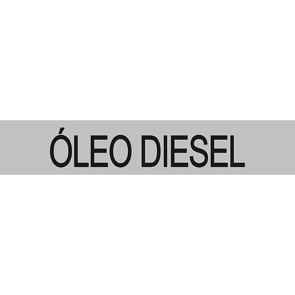 ETIQUETA VINIL IDENT TUBULACAO OLEO DIESEL 305X57MM COR PRETA R.C0549 - BRADY