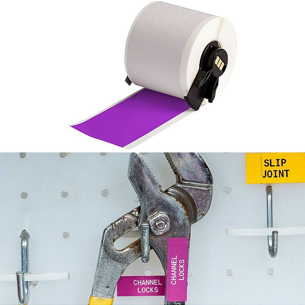 ETIQUETA BMP61 / M611 / M610 B-595 VINIL ROXO 50.8MM X 15.24M M6C-2000-595-PL - BRADY