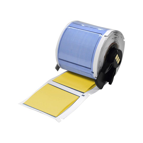 ETIQUETA BMP61/M611/M610 PERMASLEEVE AMARELA 1.765"X1.660"(44,83MMx42,16MM)M6-1000-175-342-YL-BRADY