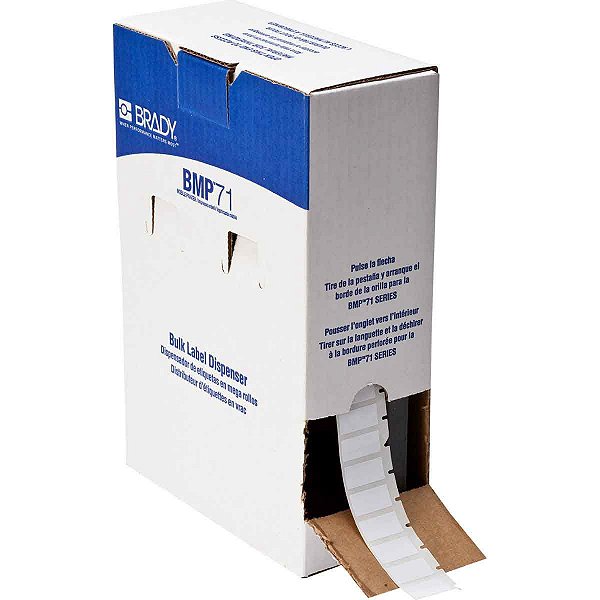 ETIQUETA BMP71 / M710 POLIESTER BRADYBONDZ 1 POL X 0.5 POL (25,40MM X 12,70MM) BM-17-423 - BRADY