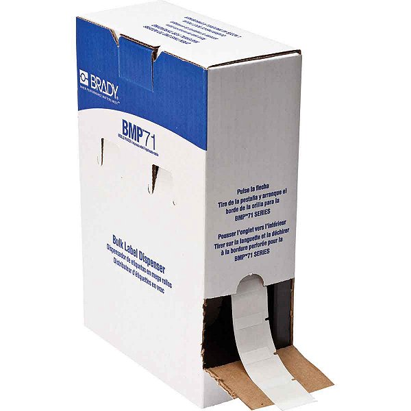 ETIQUETA VINIL AUTOLAMINADO BMP71/M710  1" X 1" (25,40MM X 25,40MM) BM-19-427 - BRADY