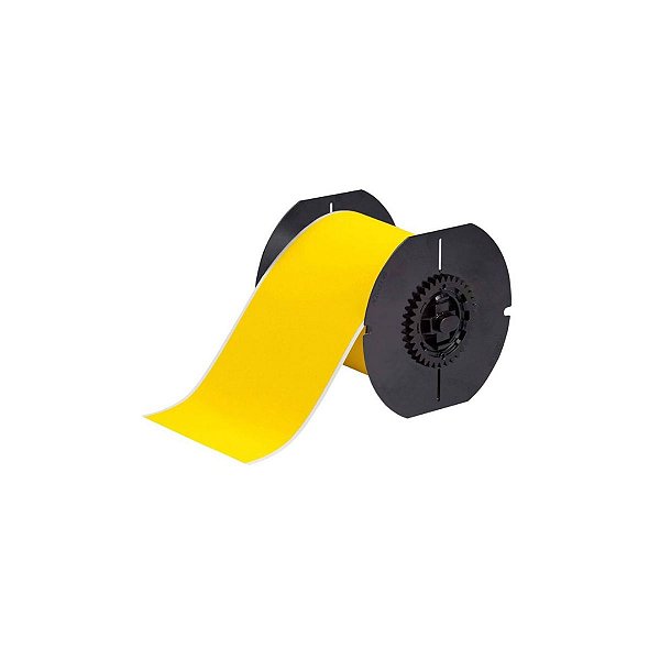 ETIQUETA B855 POLIÉSTER AMARELO 4.000"X50' - TOUGHWASH B30