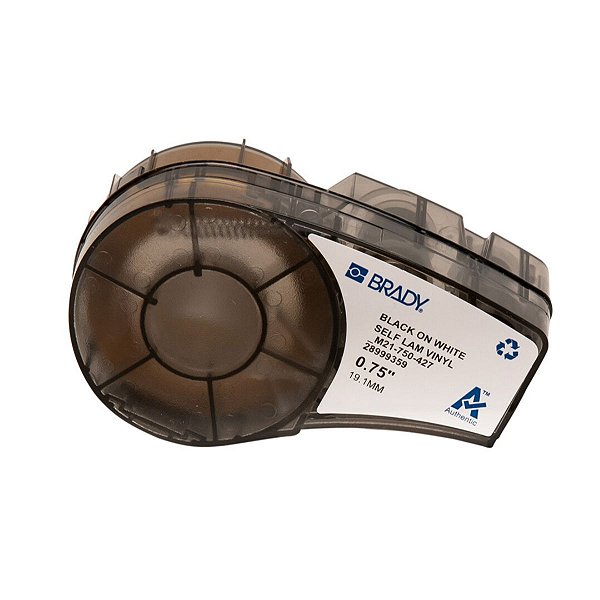 ETIQUETA ADESIVA BMP21 VINIL AUTOLAMINADO DE 19,05MM X 4,2M