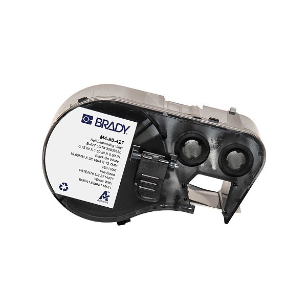 ETIQUETA B427 VINIL AUTOLAMINADO 1.500'X 0.750'X 0.500' PRET