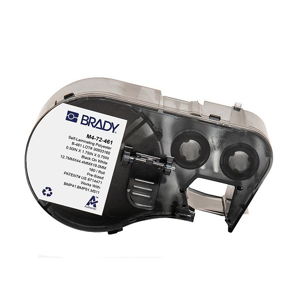 ETIQUETA B461 POLIESTER AUTOLAMINADO 1.750'X 0.500'X 0.750'