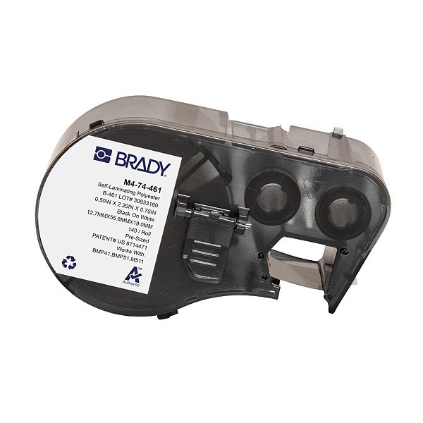 ETIQUETA B461 POLIESTER AUTOLAMINADO 2.200'X0.500'X0.750' PR