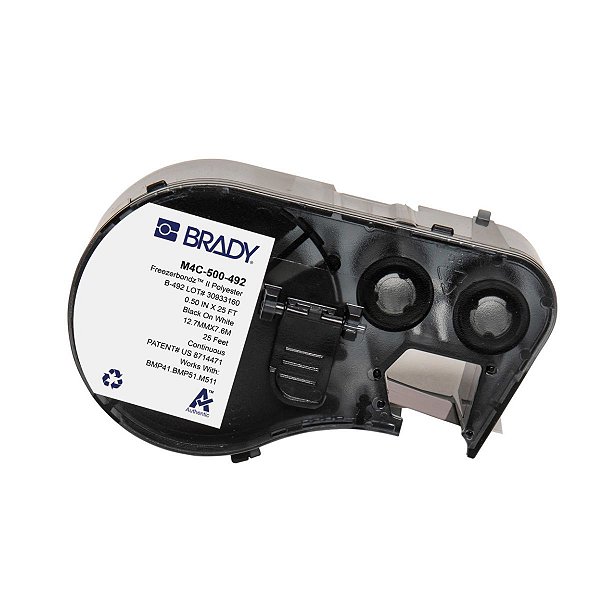 ETIQUETA B492 POLIESTER FREEZERBONDZ ULTRAFINO 0.500'X 25' P