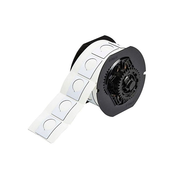 ETIQUETA B593 BRANCA PARA BOTÃO - 1.2"X1.5" B30EP-167-593-WT