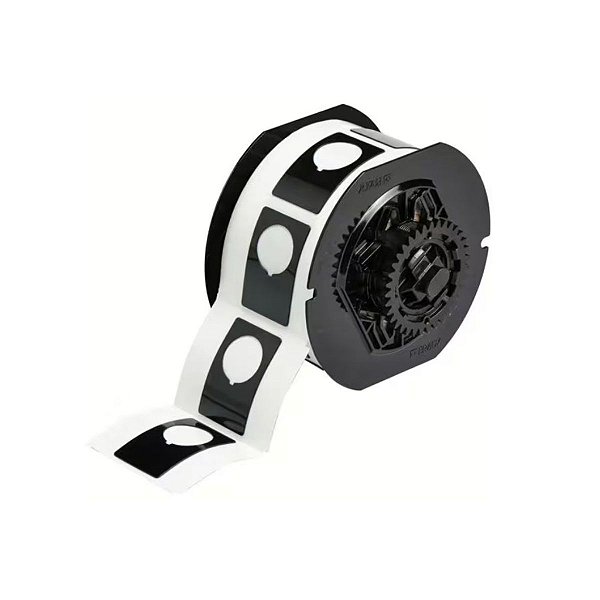 ETIQUETA B593 PRETA PARA BOTÃO - 1.9"X1.2" B30EP-168-593-BK