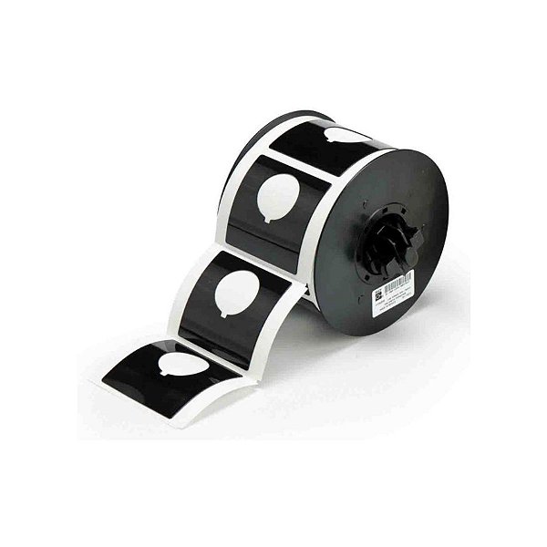 ETIQUETA B593 PRETA PARA BOTÃO - 2.4"X2.4" B30EP-170-593-BK